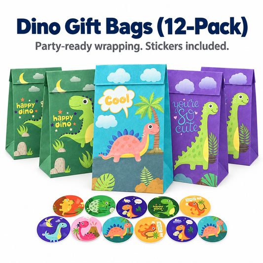 Dino Gift Bags (12-Pack)